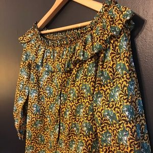 J. Crew Ratti Elephant Print Blouse